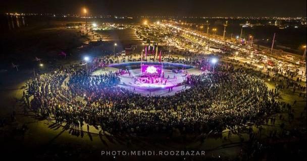 استقبال ۱۵ هزار نفری مردم دیّر و کنگان از جشنواره آفتاب خلیج فارس
