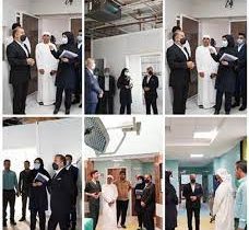 رییس شورای راهبردی پتروشیمی های پارس از بیمارستان شهید سلیمانی چاه مبارک بازدید کرد