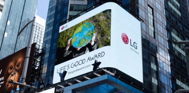 اولین جایزه «LIFE’S GOOD » ال‌جی، برای خلق نوآوری‌های جدید در راستای زندگی بهتر برای همه