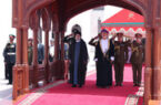 سلطان عمان مورد استقبال رسمی آیت الله رئیسی قرار گرفت