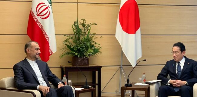 امیرعبداللهیان با نخست وزیر ژاپن دیدار کرد