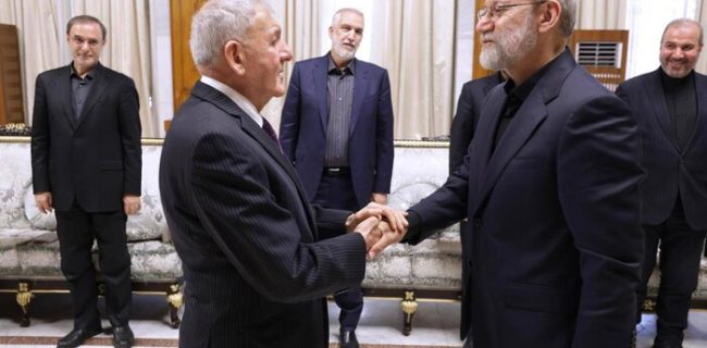 لاریجانی: توافق امنیتی ایران و عراق، بستر امنیت پایدار منطقه را فراهم میکند لاریجانی: توافق امنیتی ایران و عراق، بستر امنیت پایدار منطقه را فراهم میکند