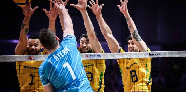 سومی برزیل در لیگ ملت‌های والیبال
