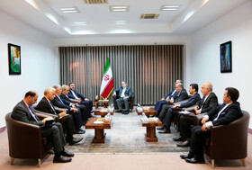 نشست روسای نمایندگیهای ایران در کشورهای ساحلی خزر با عراقچی نشست روسای نمایندگیهای ایران در کشورهای ساحلی خزر با عراقچی